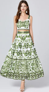 Butterfly Green Two Piece