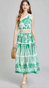 Gracious in Green Two Piece Set