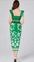 Load image into Gallery viewer, Beach Luxury Green Two Piece Set