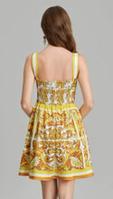Load image into Gallery viewer, Lake Como Tile Print Mini Dress