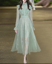 Load image into Gallery viewer, Pretty Pastel Lace Ruffle Dress