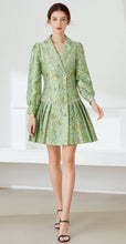 Load image into Gallery viewer, Pea green with pearl dress