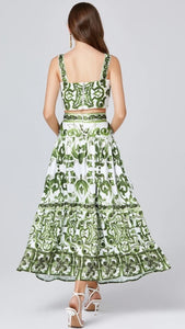 Butterfly Green Two Piece