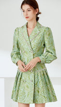 Load image into Gallery viewer, Pea green with pearl dress