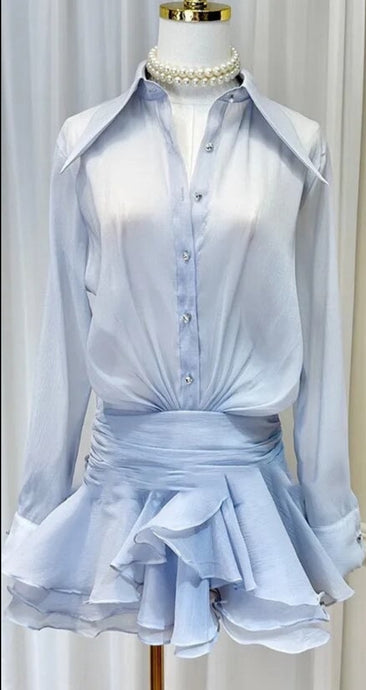 Shirt Dress - comes in white, blue and black