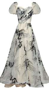 Drawstring Corset 2 Piece Maxi Dress