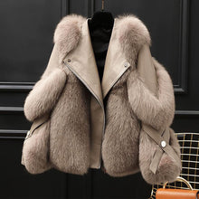 Load image into Gallery viewer, High Quality Faux Fur &amp; Leather Jackets - comes in 4 colours &amp; curve