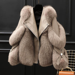 High Quality Faux Fur & Leather Jackets - comes in 4 colours & curve