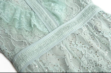 Load image into Gallery viewer, Pretty Pastel Lace Ruffle Dress