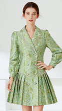 Load image into Gallery viewer, Pea green with pearl dress