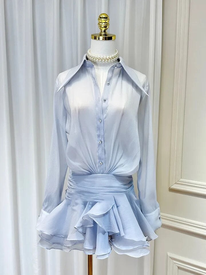 Shirt Dress - comes in white, blue and black