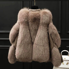 Load image into Gallery viewer, High Quality Faux Fur &amp; Leather Jackets - comes in 4 colours &amp; curve