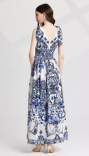 Load image into Gallery viewer, Blue Tile Maxi Dress