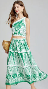 Gracious in Green Two Piece Set