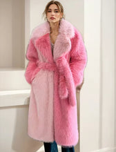 Load image into Gallery viewer, Bubblegum Fluffy Faux Fur Coat