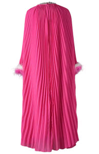 * NEW Diamanté Pink Batwing Maxi Dress