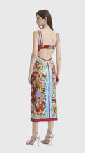 Load image into Gallery viewer, * NEW SS24 All Retro Pattern Spaghetti Strap Midi Dress