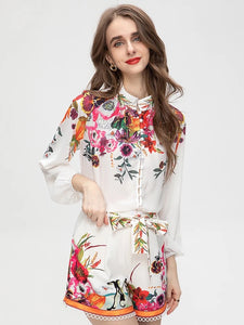 Ditsy floral two piece set