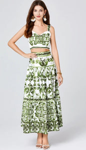 Butterfly Green Two Piece