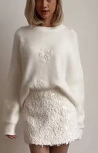 Load image into Gallery viewer, *NEW Winter Wonderland White Sequin Mini Skirt