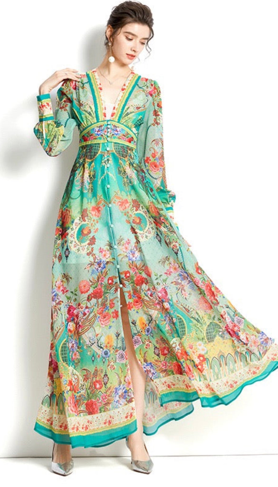 Countryside garden maxi dress