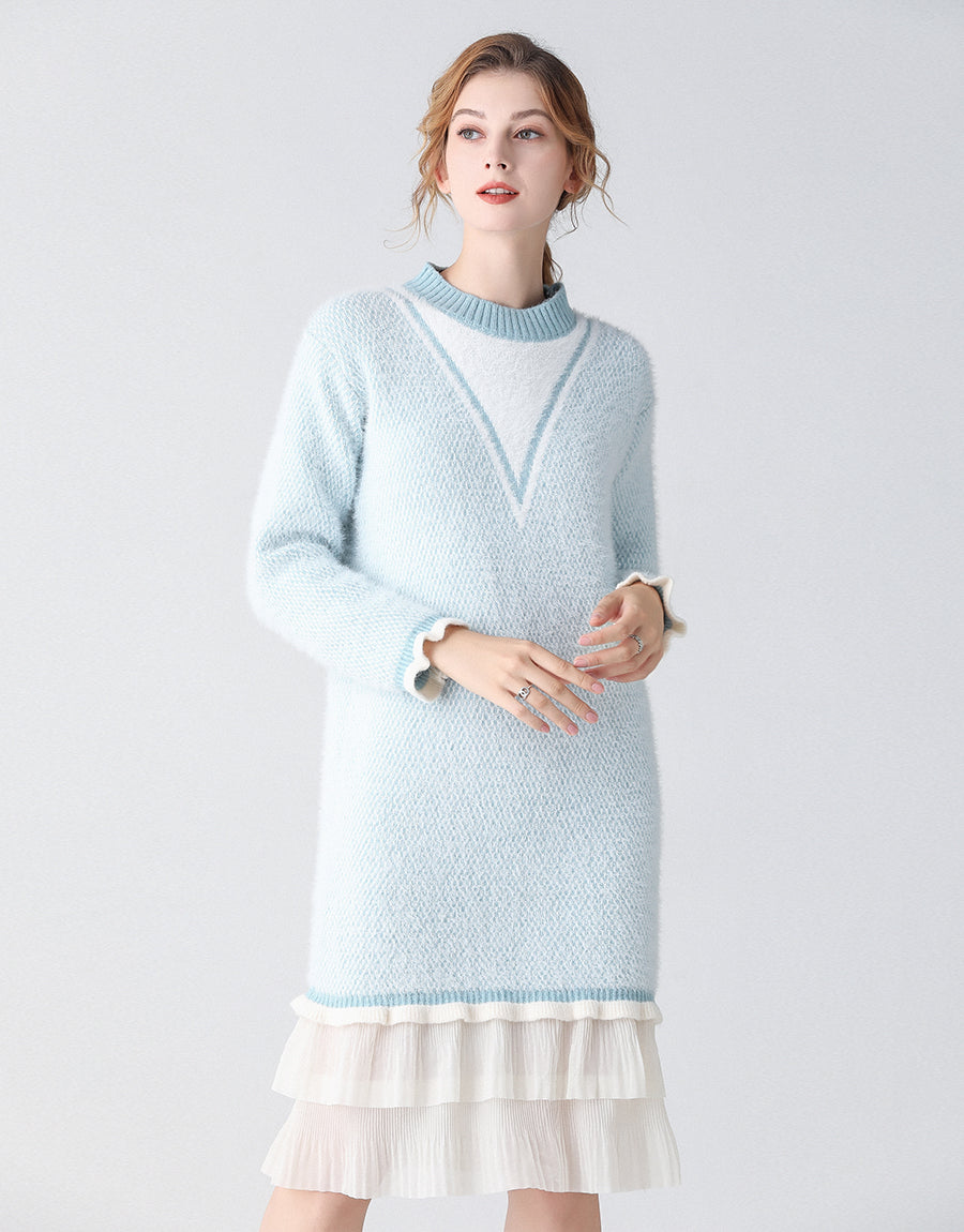 Ice Queen long sleeve jumper dress