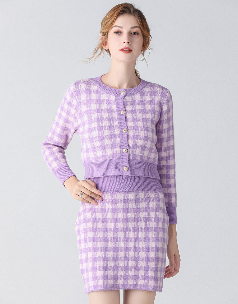 Lavender and Lilac checkmate two piece set