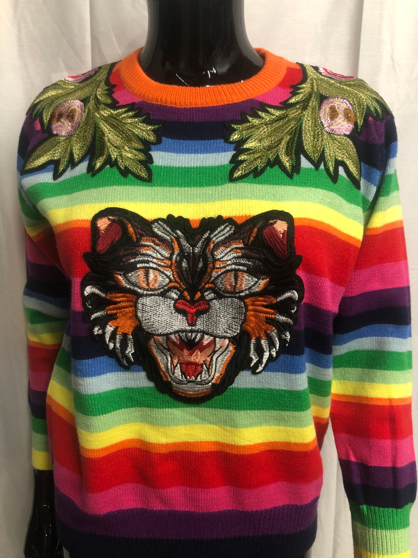 rainbow jumper with motif sample sale