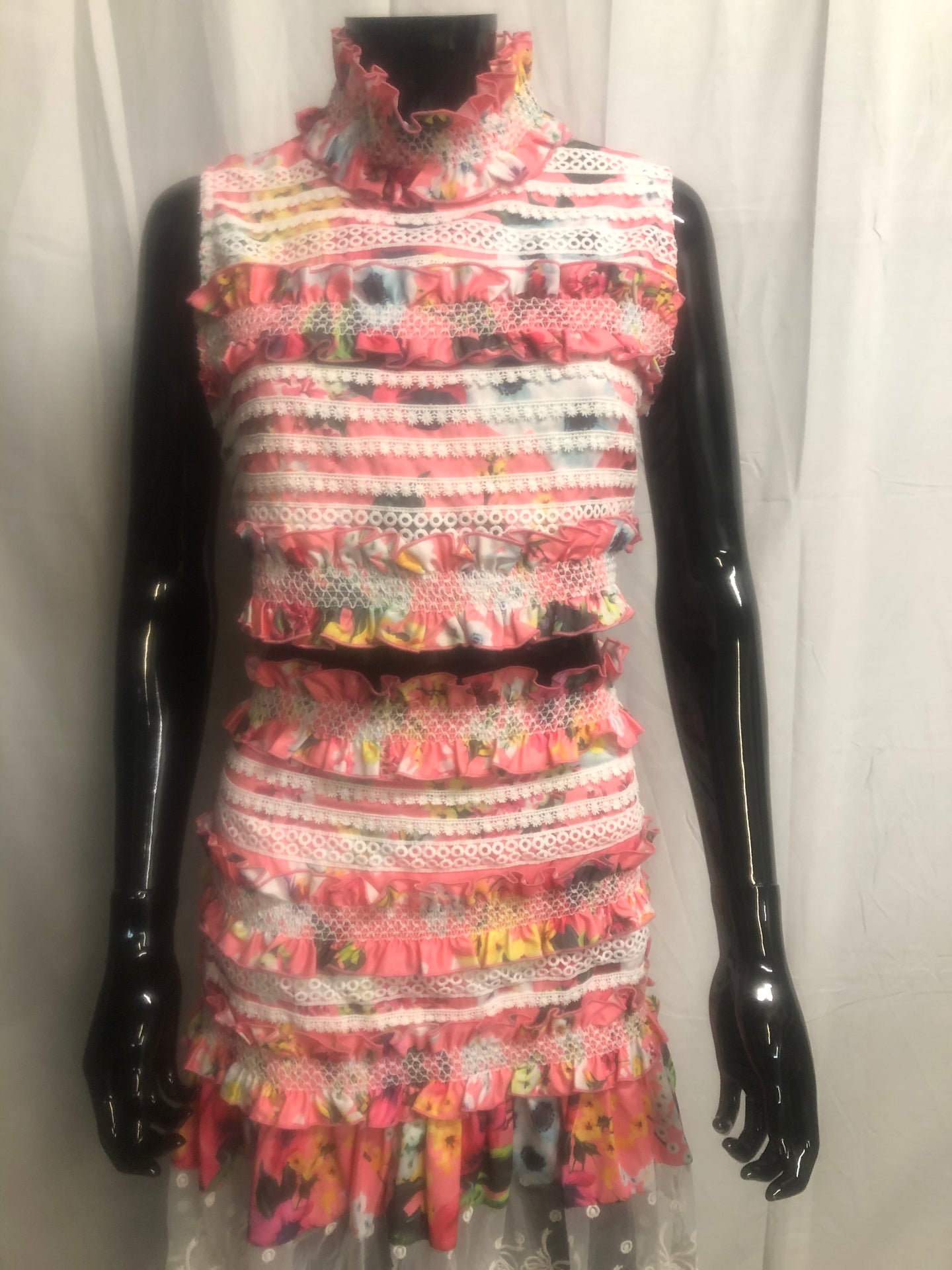 Pink floral two piece set  sample sale £35