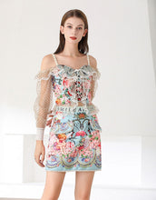 Load image into Gallery viewer, Away with the fairies off shoulder two piece