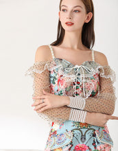 Load image into Gallery viewer, Away with the fairies off shoulder two piece