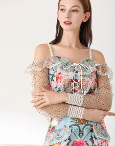 Away with the fairies off shoulder two piece