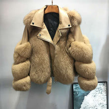 Load image into Gallery viewer, New Pu Leather Faux Fur Jacket *WAS £145*